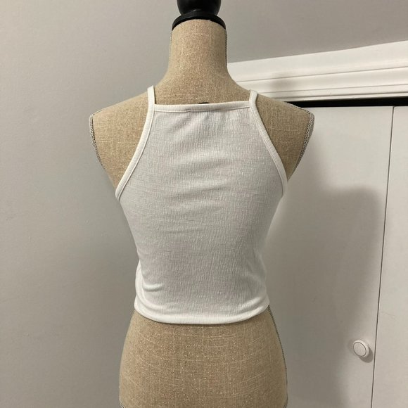 Small F21 Embroidered Crop Top - Picture 3 of 4